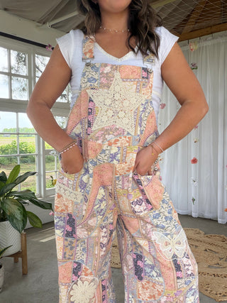 The Rodeo Princess Overalls - PATCHWORK