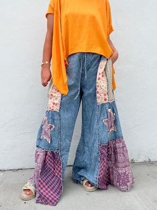 Starry Stroll Wide Leg Pants