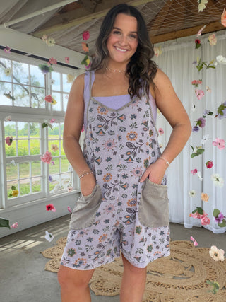 The Lavender Picnic Romper
