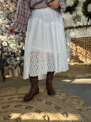 The Dew Morning Lace Skirt