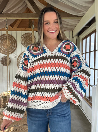 The Harvest Hug Crochet Sweater