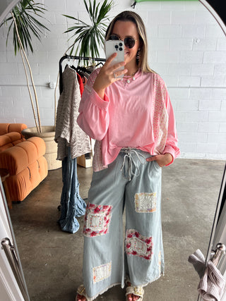 Muted Bloom Long Sleeve Top