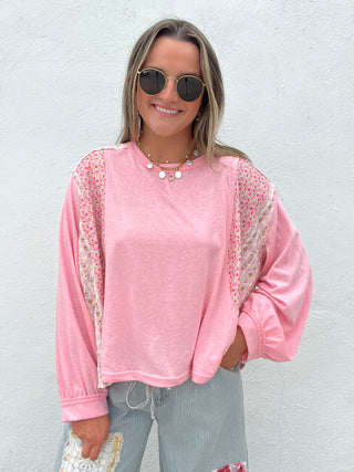Muted Bloom Long Sleeve Top