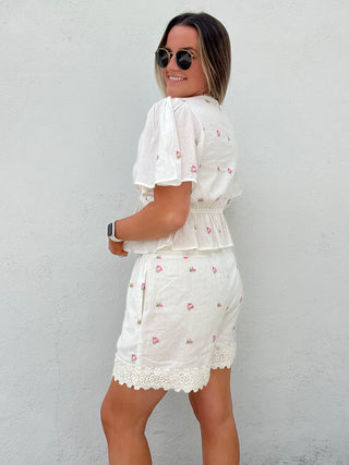 The Sweetheart Embroidered Top