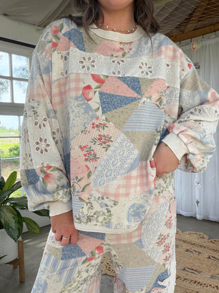 The Vintage Vacay Top  - CREAM