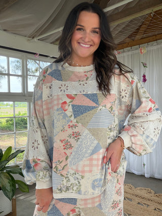 The Vintage Vacay Top  - CREAM