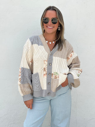 Cottage Cable Knit Cardigan