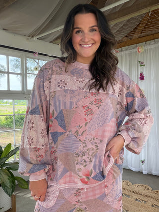 The Vintage Vacay Top  - VINTAGE ROSE