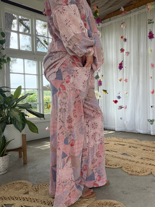 The Vintage Vacay Bottoms - VINTAGE ROSE
