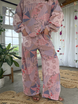 The Vintage Vacay Bottoms - VINTAGE ROSE