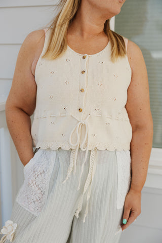 The Shell Eyelet Vest