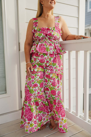The Tidal Bloom Wide Leg Pants