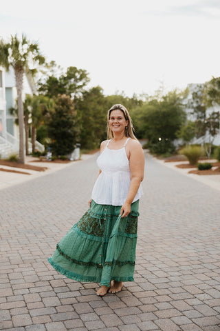 The Oceanview Floral Skirt