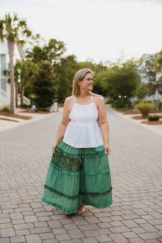 The Oceanview Floral Skirt