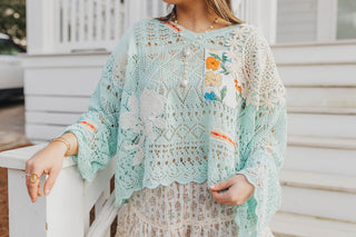 The Nova Patch Top - CANDY BLUE