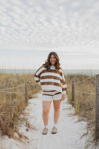 The Sunset Cove Knit Set - MOCHA