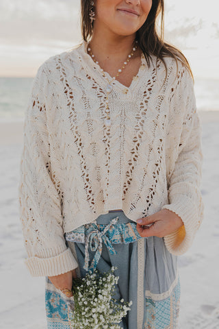 The Halo Knit Sweater - CREAM