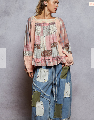 The Sable Patch Top - PINK