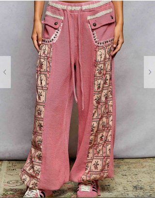 The Fall Bloom Waffle Pants