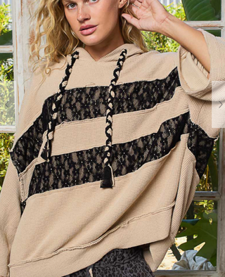 The Staple Thermal Hoodie - BLACK