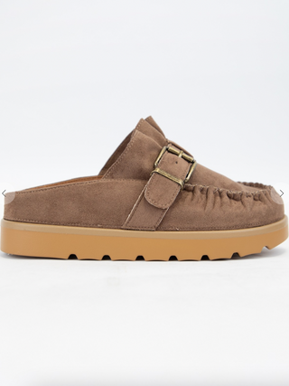 Effy Ruffle Entrace Design Slip-on Moccasin Mule