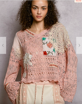 The Nova Patch Top - PINK