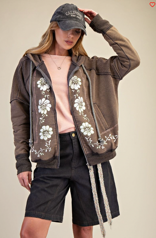 The Aloha Zip Up - MOCHA