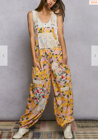 The Pink Lemon Daze Overalls