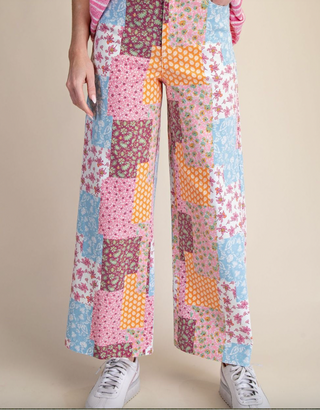 The Color Burst Garden Denim Pants