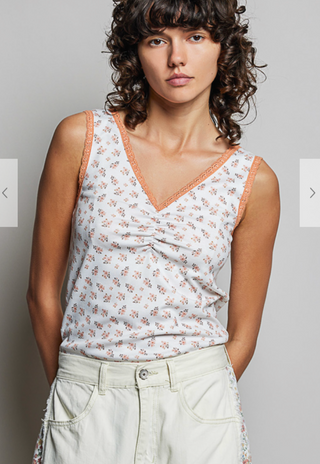 The Shore Flower Tank - CORAL