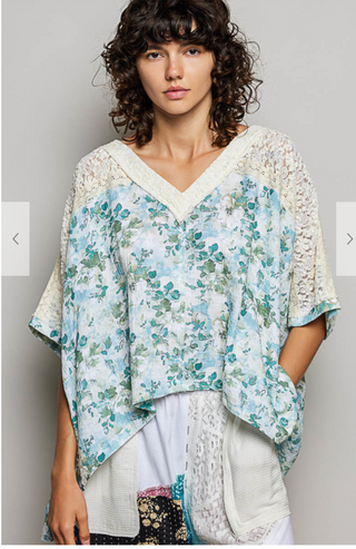 The Mountain Mist Floral Top