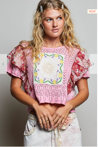 The Floral Flutter Top