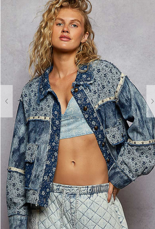 The Indigo Blue Floral Jacket