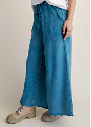 The Party Wave Wide Leg Pants - TEAL