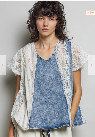 The Daisy Denim Top