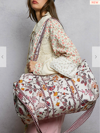 The Floral Duffle Weekender Bag