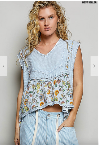 The Rosemary Tank - BLUE (FINAL SALE)