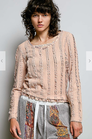 STAR LONG SLEEVE SHORT SET (FINAL SALE)
