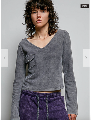 The Run Away Basic Long Sleeve Waffle Top (ALL COLORS)