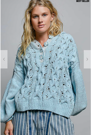 The Honeycrisp Sweater - BABY BLUE