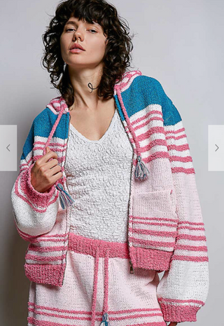 The Winter Wonderland Zip - PINK/TEAL