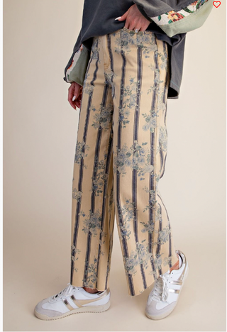 The Autumn Rose Floral Pants (FULL SIZE RUN)