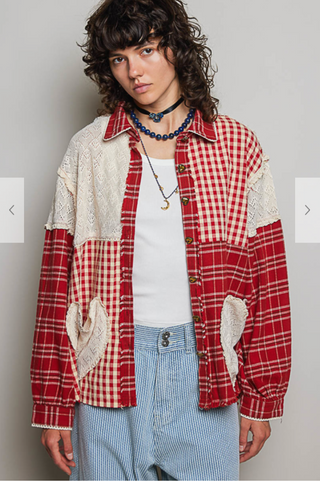 The Hearts By The Coast Flannel - RED