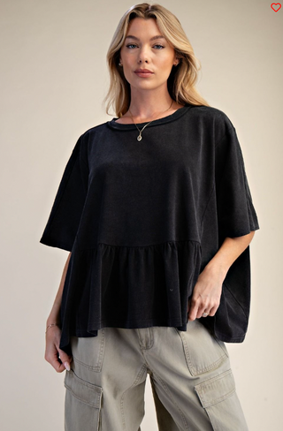 Willow Autumn Peplum Top (ALL COLORS)