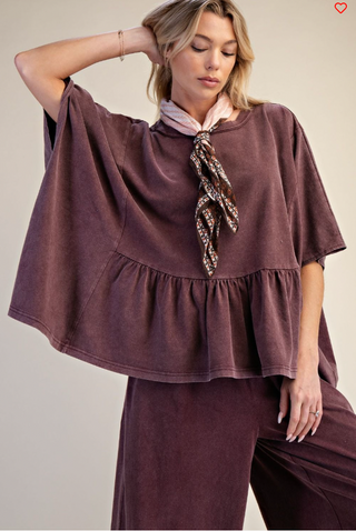 Willow Autumn Peplum Top (ALL COLORS)