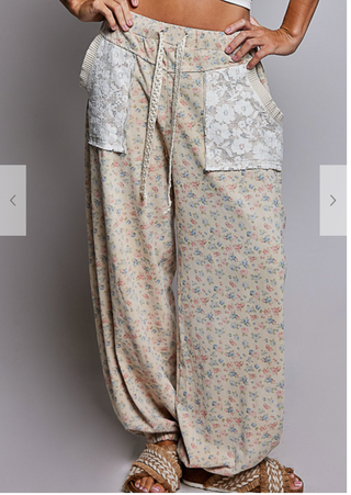 The Faded Fall Floral Joggers