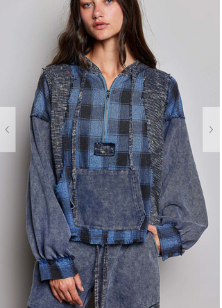 The Cozy On The Coast Henley - BLUE
