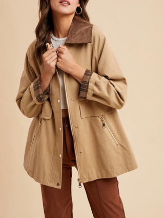 Cotton Barn Jacket - Sandy Beige