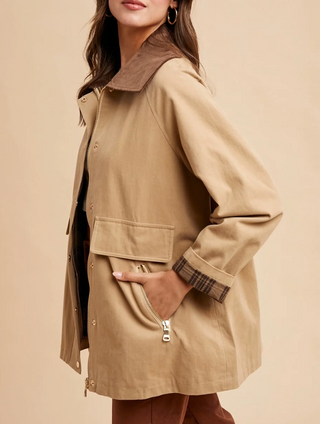 Cotton Barn Jacket - Sandy Beige