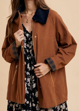 Cotton Barn Jacket - Mocha